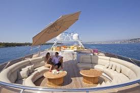 couple on yacht 